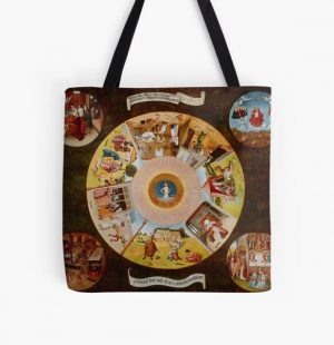 Hieronymus Bosch "The Seven Deadly Sins and the Four Last Things" All Over Print Tote Bag RB1606 product Offical The Seven Deadly Sins Merch