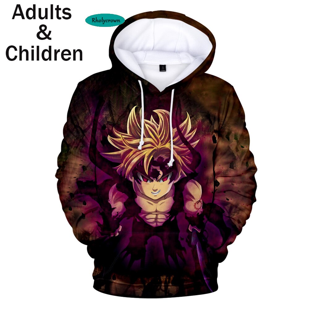 Cosplay Hoodie 3D The Seven Deadly Sins Hoodies Men Women Sweatshirts Cosplay boys girls Japan Anime 3 - The Seven Deadly Sins Store