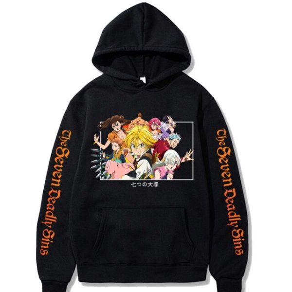 Japanese Anime Graphic Hoodies the Seven Deadly Sins Harajuku Sweatshirt Unisex - The Seven Deadly Sins Store