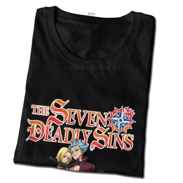 The Seven Deadly Sins Ban And Elaine T Shirt for Men Cotton T shirts Tshirt Short 1 - The Seven Deadly Sins Store